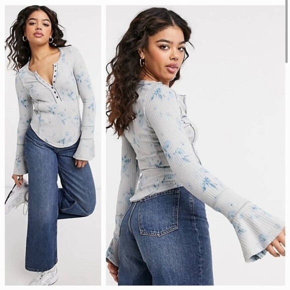 Free People Layer Me Henley S - Picture 2 of 9